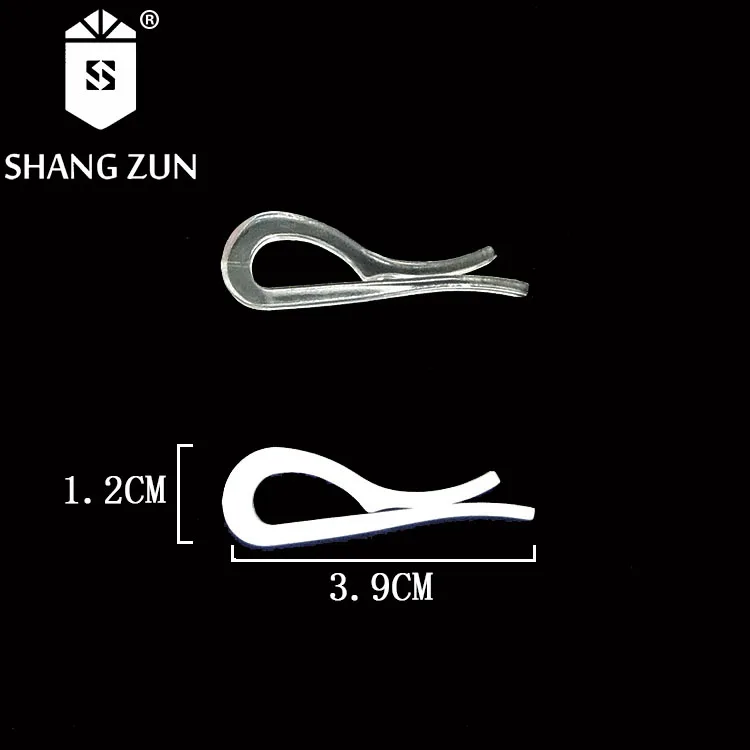 
Wholesale Eco-friendly PS clear plastic anti-skid anti-wrinkle shirt clips for garment 