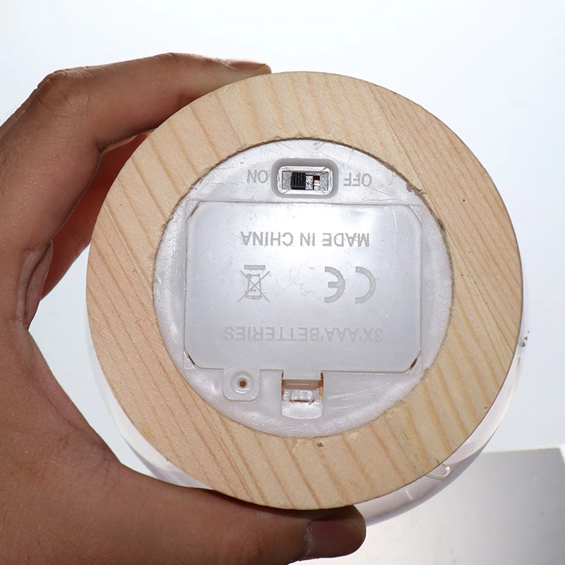 Home Decor Display Decorative Jar Container Extra Large Round Clear Glass Dome with Wood Base