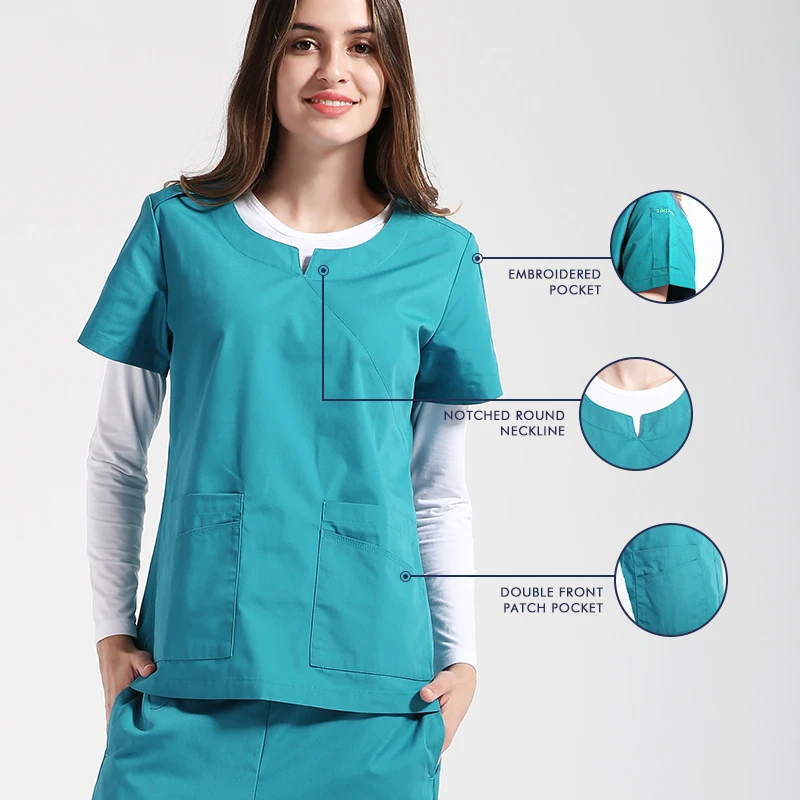 Cyalaa China Wholsale High Quality Scrubs Uniforms Scrubs Uniforms    Short  Sleeves Hospital Uniforms Sets