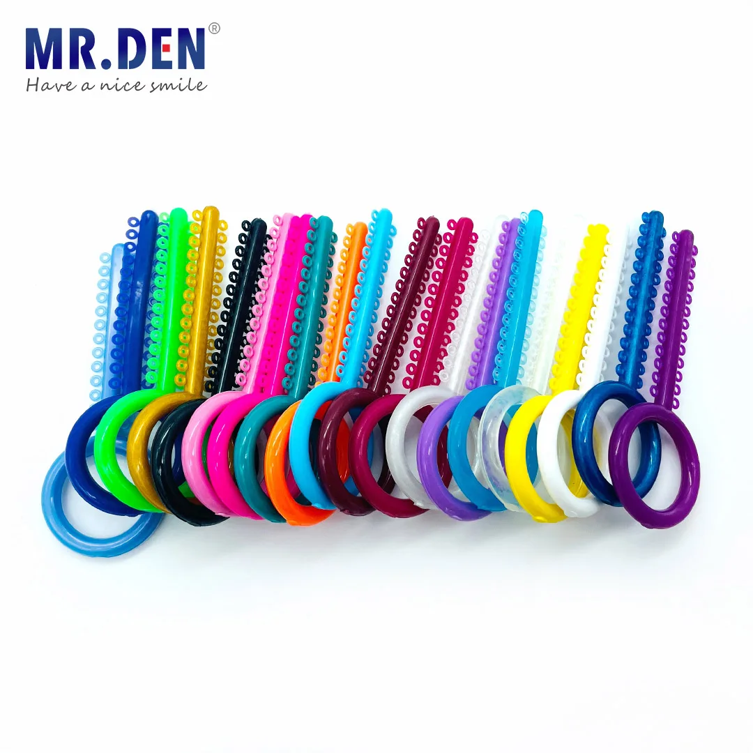 Медицинские зубные Орто-зубные брекеты резинки подтяжки эластичные Связки 49 цветов