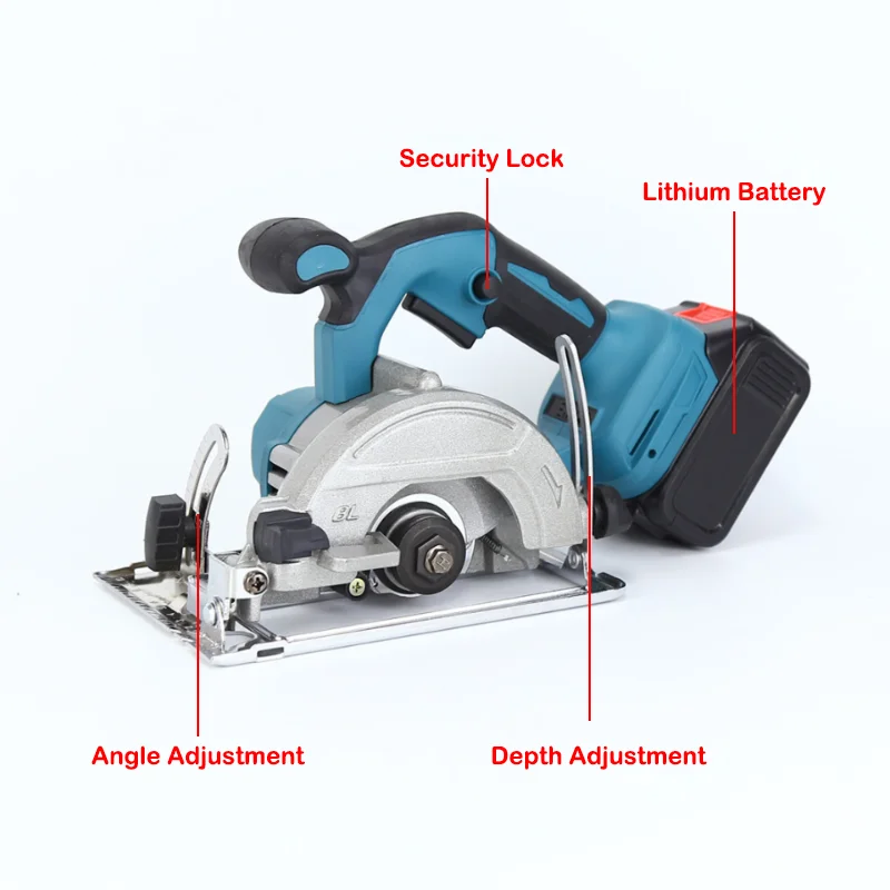 New style Adjustable 20V High Power Brushless motor 5000r/min Aluminum Iron  Table Circular Saw