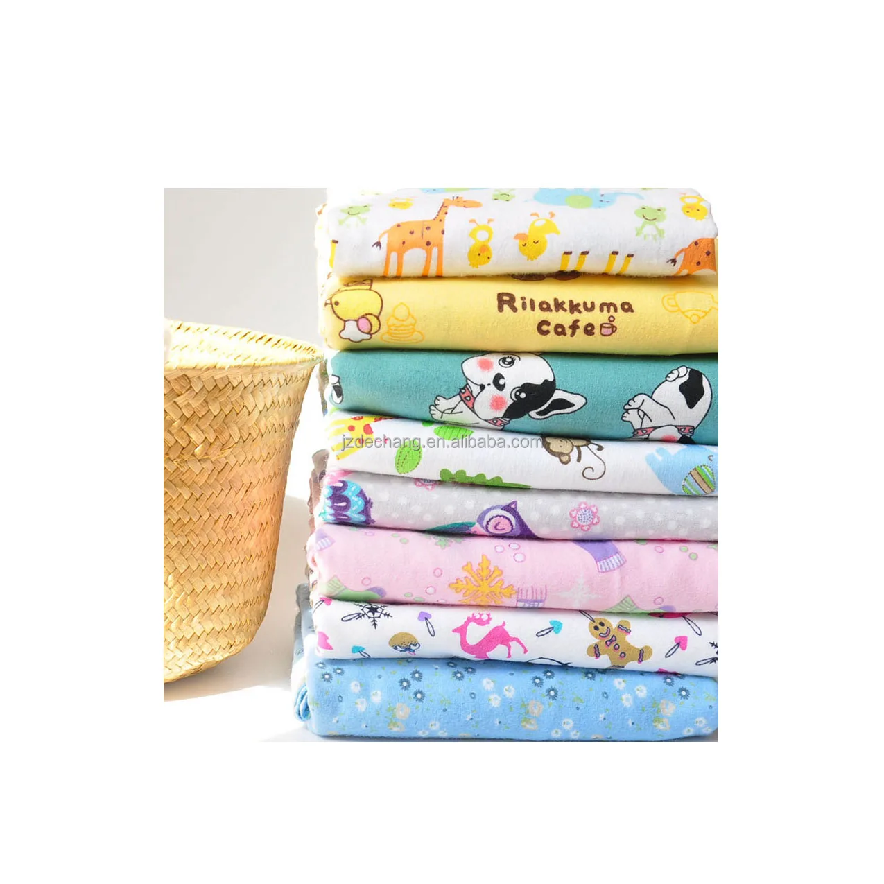 Manufacturer Knitted Home Baby 100% Cotton Flannel Warm Comfortable Rolls Fleece Fabrics For Blankets