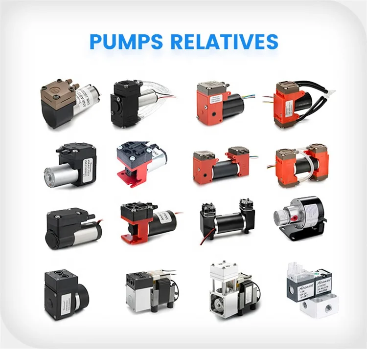 High Efficiency Low Noise Mini Diaphragm Vacuum Pump Custom Laboratory Sampling High Pressure Oil Free Vacuum Air Pump