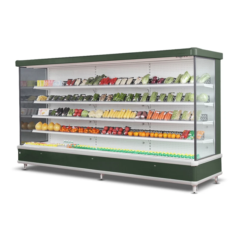 Remote Multidecks Open Chiller Refrigerators for Supermarket Display Fridges Refrigeration Equipment