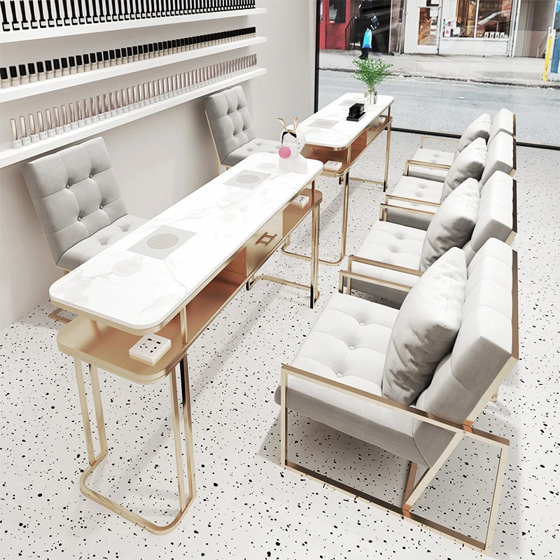 Nail Table Salon Manicure Furniture Professional Manicure Table And Chair Set