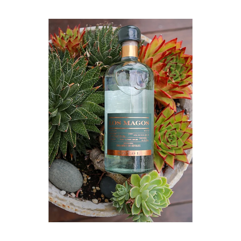 Bulk Cheap Flavored Sotol Los Magos Blanco Premium 750 Ml 100% Wild Harvested Spirits From Mexico