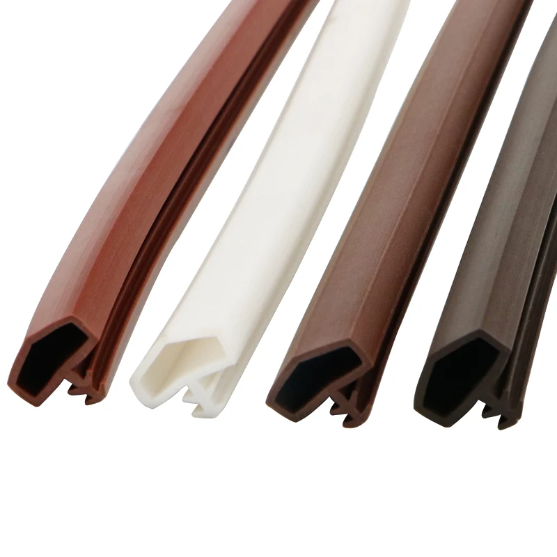 R 12x6x4mm PVC TPE Silicone Rubber Timber Wooden Groove Door Window Frame Gasket Door Repair Sealing Strip Dust Proof Tape