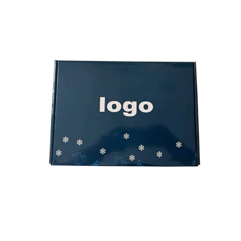 Hot Sale Custom Printing  Blue Gift Box Shipping Mailer Boxes With High Quality for Clothing Shipping
