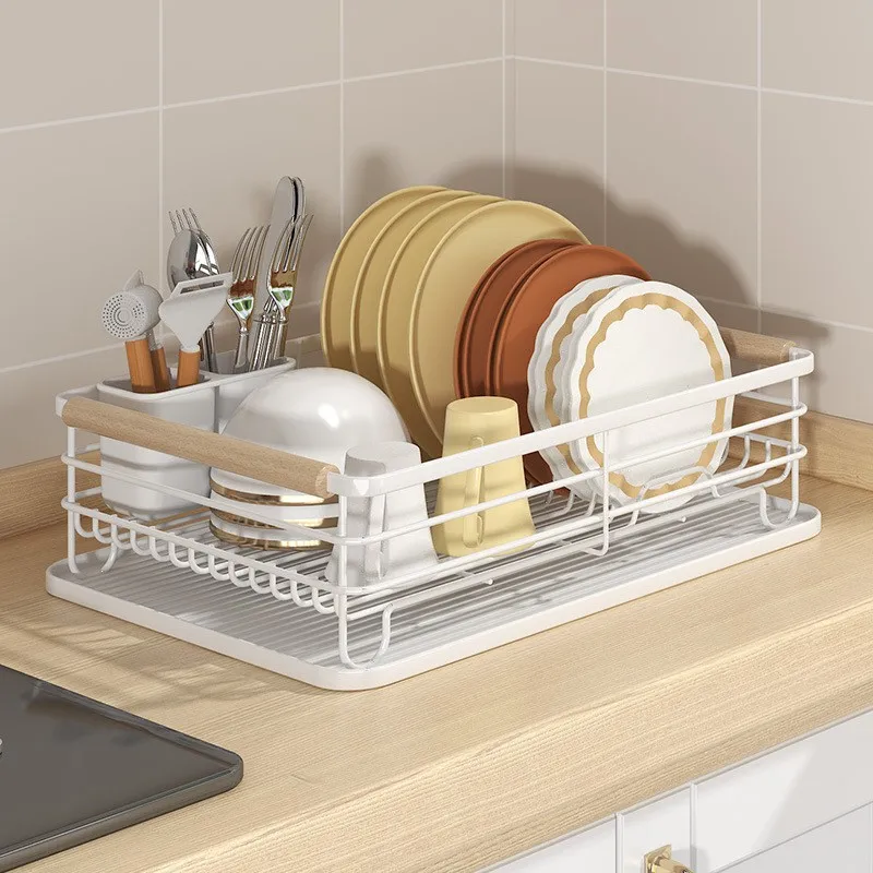 Wholesale Kitchen Dish Rack Countertop Multi-functional Dish Rack Cupboard Storage Drain Rack