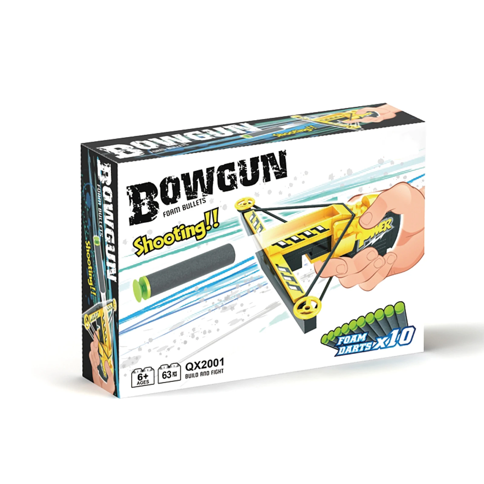 Guns Toys Shooting Army Gun Model Foam Darts Hand Lauched Crossbows Building Blocks Toys For Boys