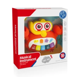cartoon parrot animals musical instruments mini organ piano with light kids toy keyboard