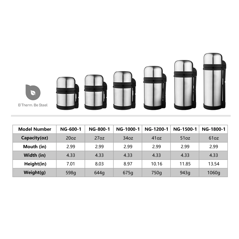 Multipurpose Vacuum Bottle large capacity portable vacuum flasks thermos
