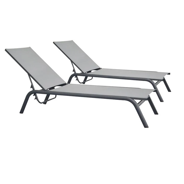 Hot selling sun lounger aluminium wholesale garden sun loungers white outdoor sun lounger chair