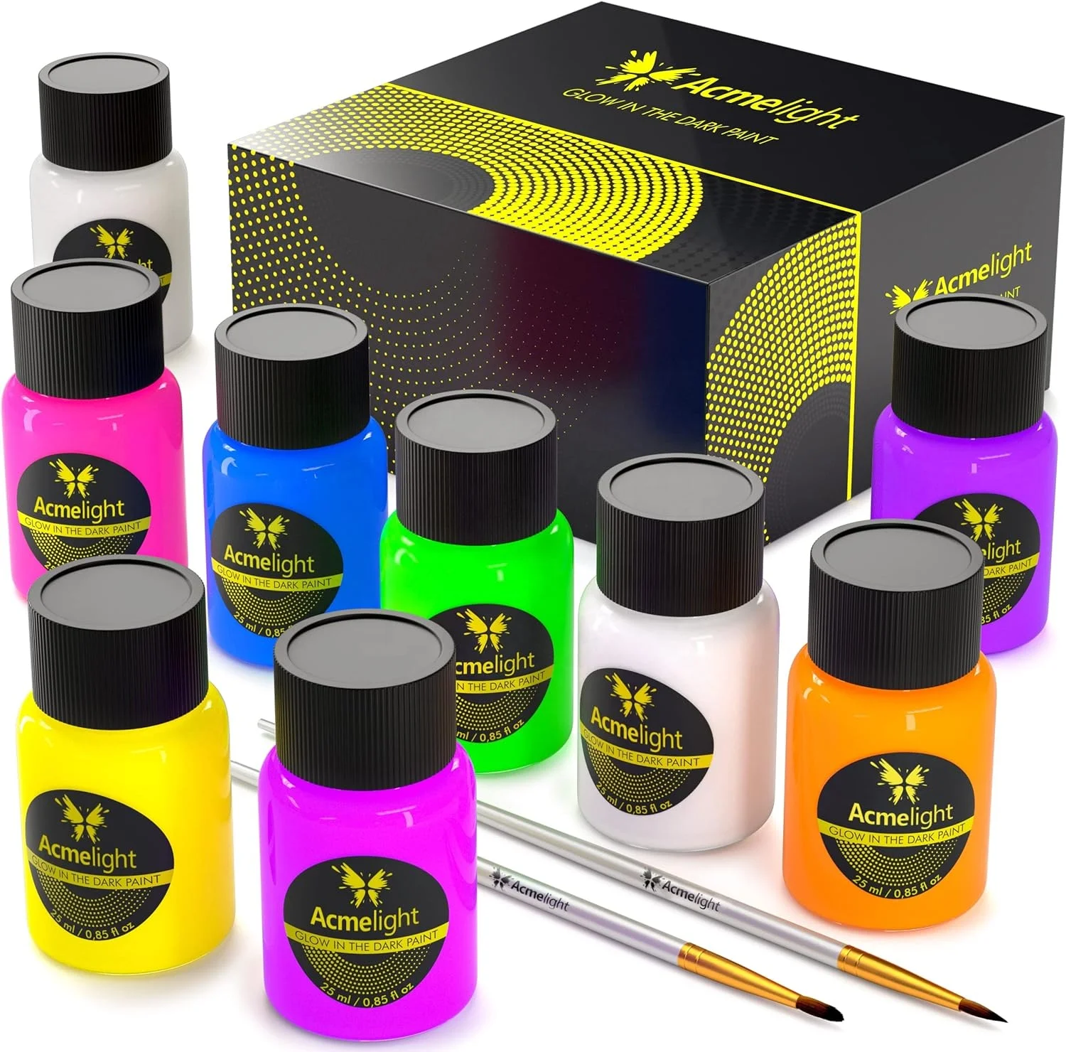 Glow Paint Party Decoration Dark Acrylic Paint Fluorescent Neon Color for Canvas