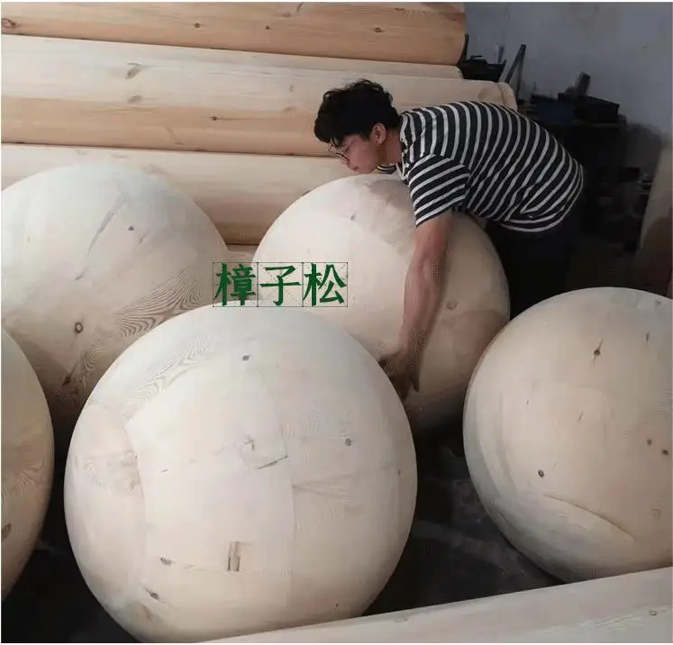 Custom Large Wooden Ball Wood Balls cedar wood ball