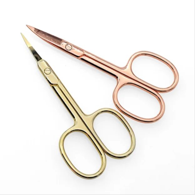Stainless Steel Makeup Eyelash Scissors Private Label Trimmer Scissors Cutter
