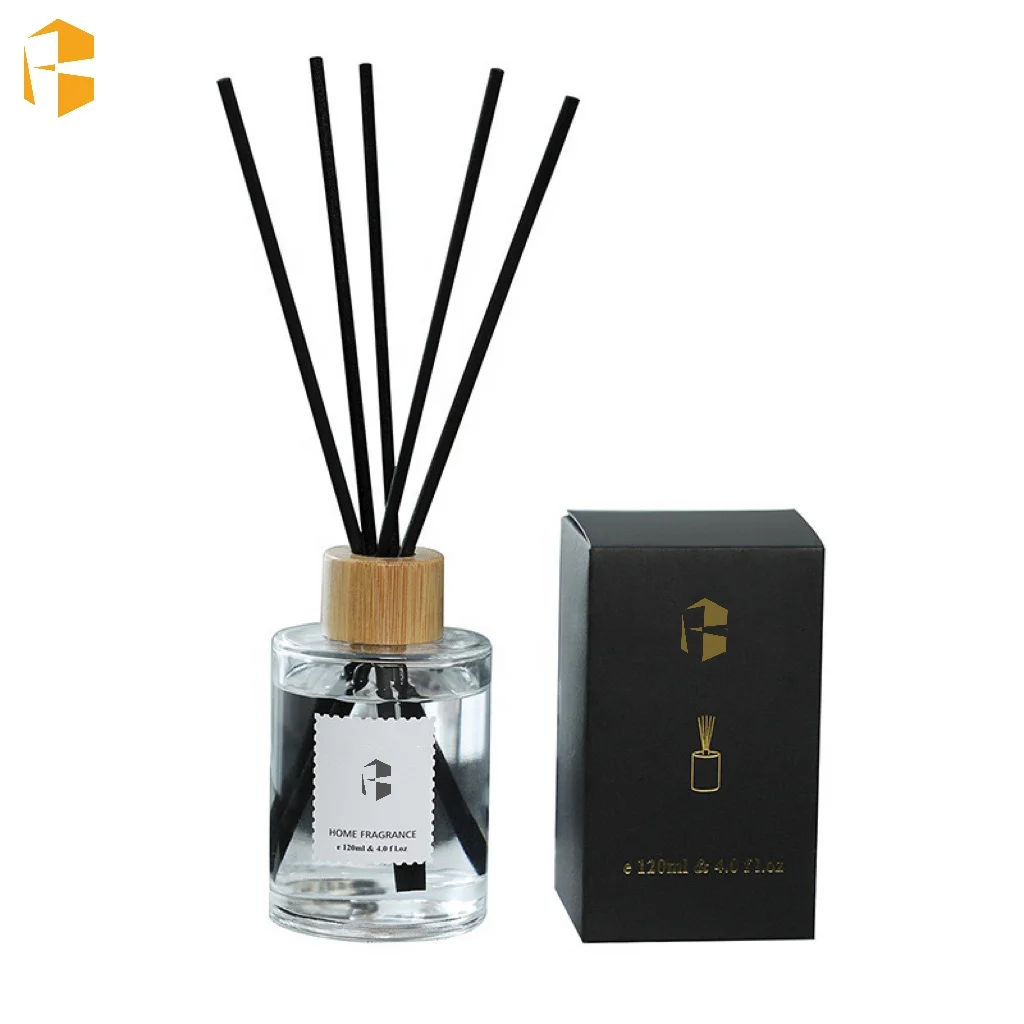 100ml Natural Crystal Fiber Stick Aroma Reed Diffuser With Package Box
