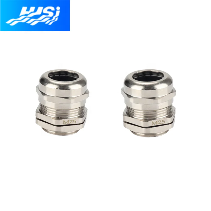 Best Selling M20 Cord Grips Brass Waterproof Metal Standard Cable Glands IP68 M Type Metric Thread 20MM Metallic Wire Connectors