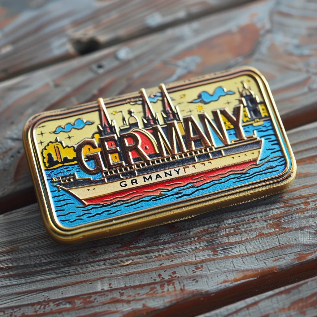 Latest design Customised  Popular 2d 3d Metal Germany Refrigerator Magnets Souvenir Gift Fridge Magnet