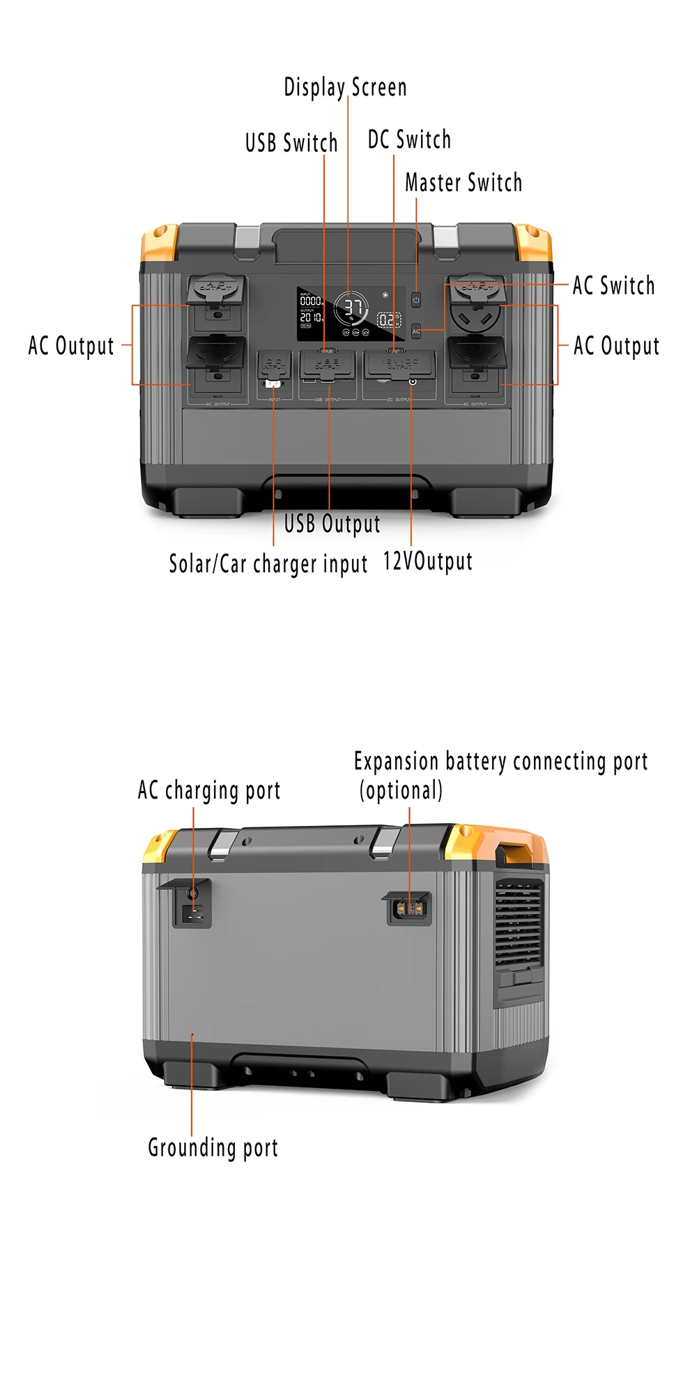 2400W Emergency Power Supply Back-Up Source battery 2016Wh pure sine wave portable power station Outdoor Power Supply