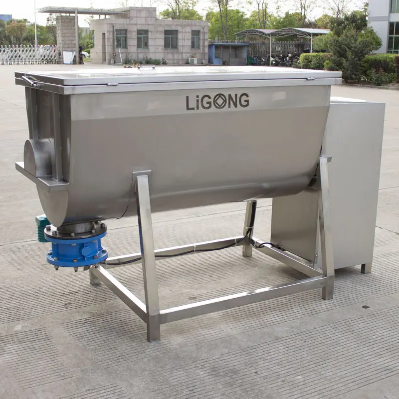 industrial food powder spice  powder double ribbon mixer blender mixing machine