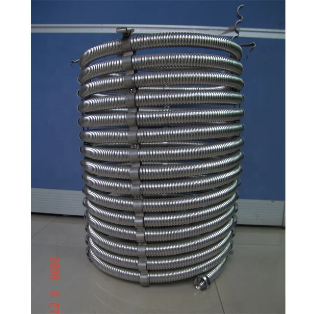 
Since 1986 316 304 stainless steel corrugated metal pipe flexible hose for solar heat pump air conditioning heat exchanging 
