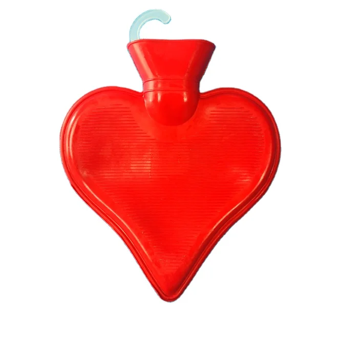 BS1970-2012 600ml heart shape rubber hot water bottle
