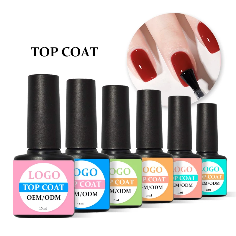 CCO free samples super brillant gel polish top  coat gel top coat own logo kilogram 1kg nail no wipe top coat
