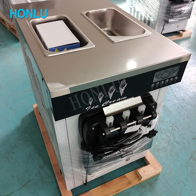 Stainless Steel manual  Frozen Yogurt refrigeration machine CE industrial ice cream machinet