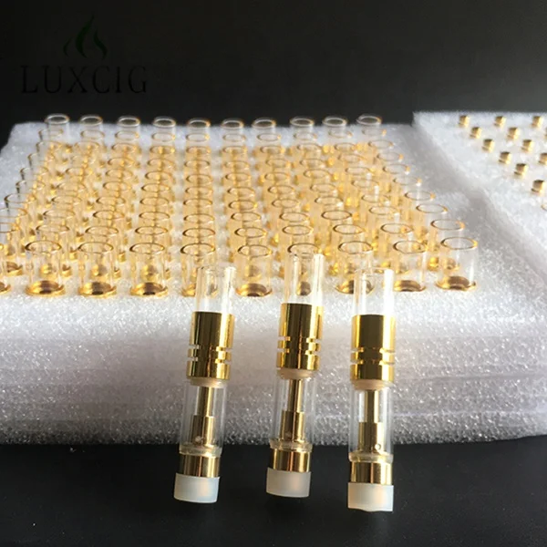  Luccig многоразовый Золотой КБР 510 паровой картридж стеклянный наконечник керамический масляный распылитель 0 5 мл/1 мл/.8 мл Vape бак