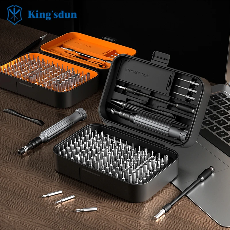Kingsdun 150 In 1 High Quality Magnetic Screwdriver Tool Set Electronics Repair Screwdriver Kit Tools