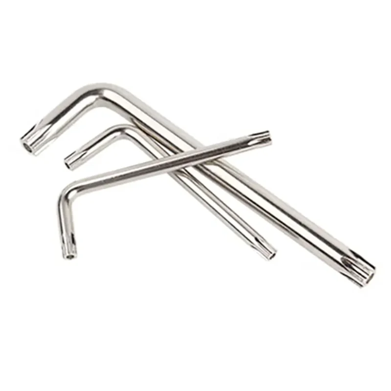 High quality T10 T20 T30 T40 T50 wrench torx key set torx wrench 45# steel anti-theft t hex handle wrench