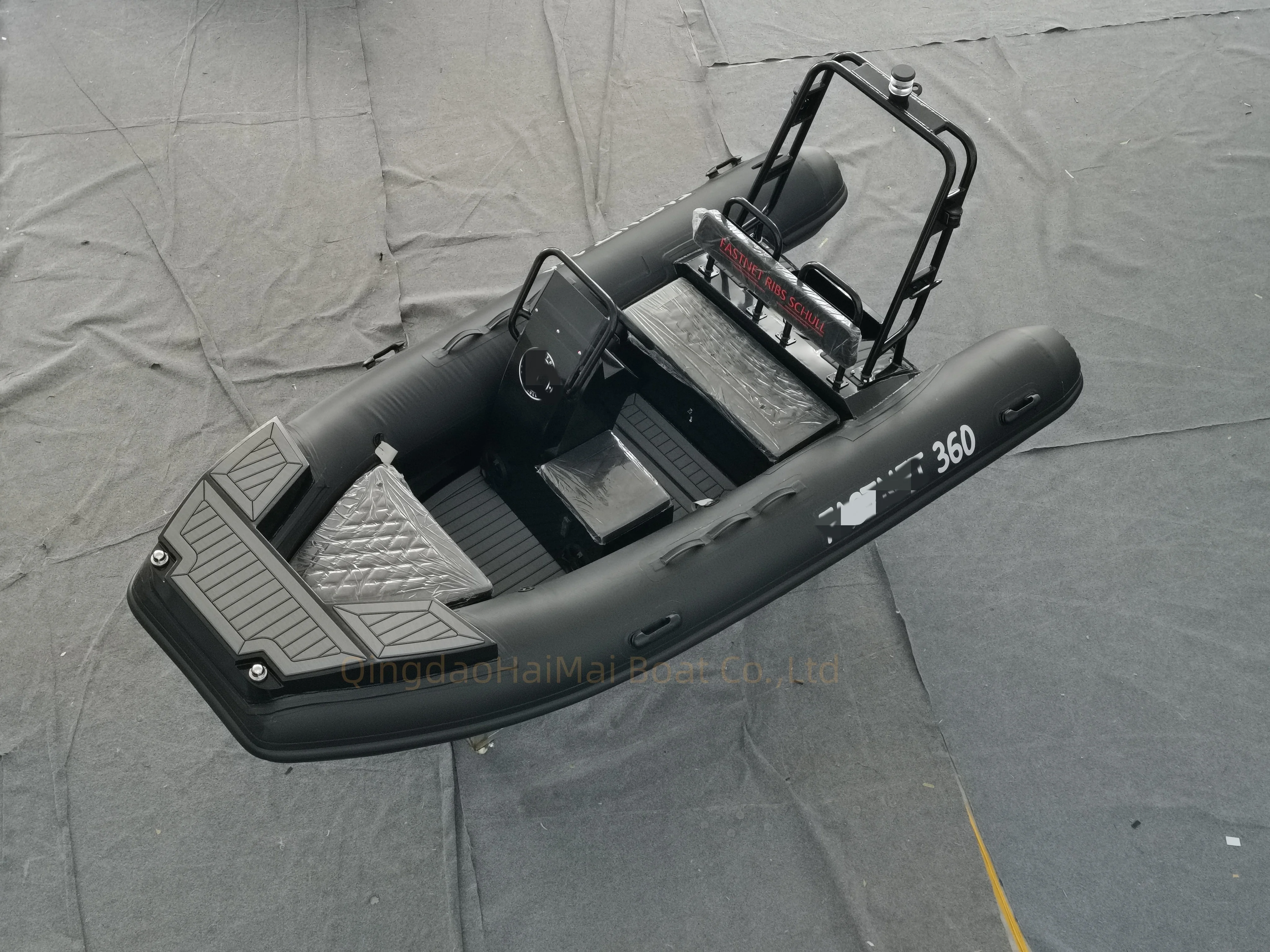 RIB360 алюминиевая глубокая V-образная рыбацкая лодка с подвесной