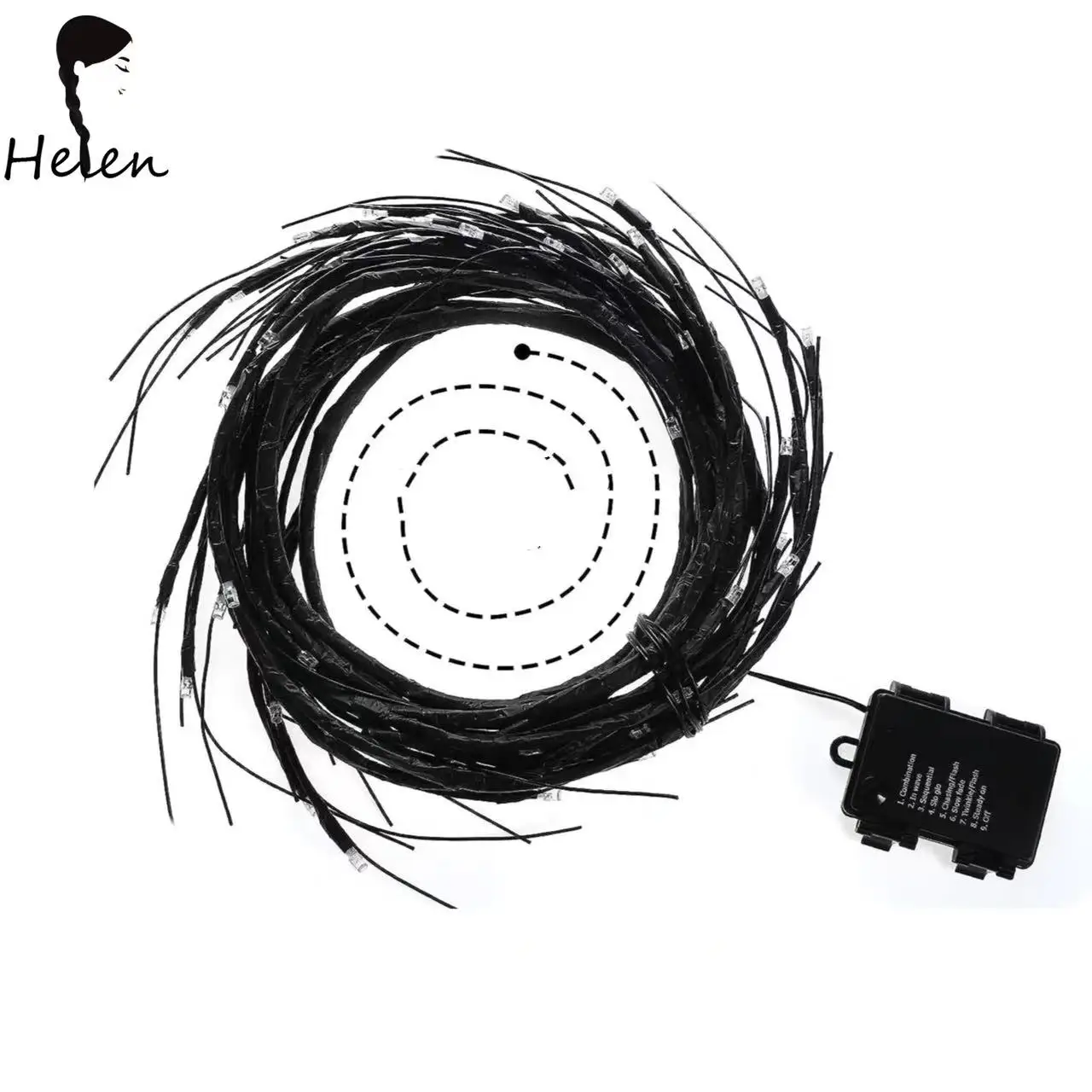 Halloween Willow Vine Twig Decor Garland Waterproof Battery Operated Halloween Decorations for Home Wall Indoor