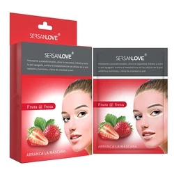 SERSANLOVE Milk Peel-off Mask Hydrating Whitening Remove Blackhead Mask Bamboo Charcoal Black Peel-off Mask