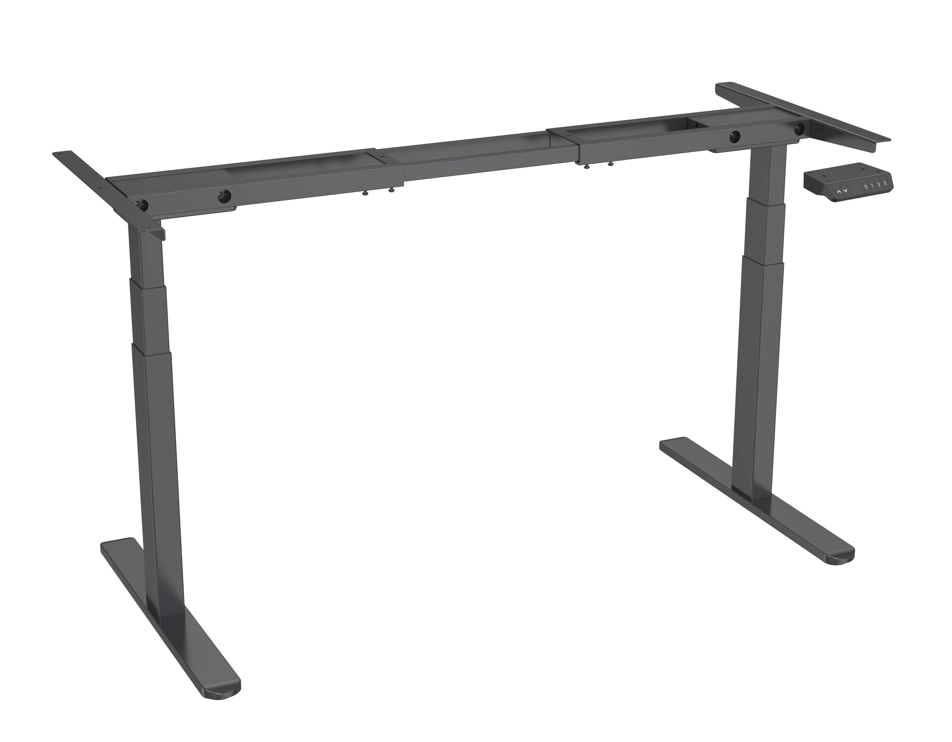 V-mounts Electric Dual Motor Height Adjustable Standing Desk Frame With 3 Standard Rectangular Stage Legs VM-JSD2-02-Z
