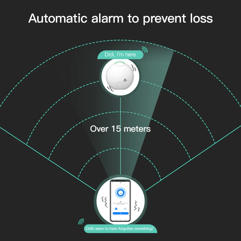 OEM logo long standby pet tracker Tuya Smart ringtone smart tracker key finder locator tracking device