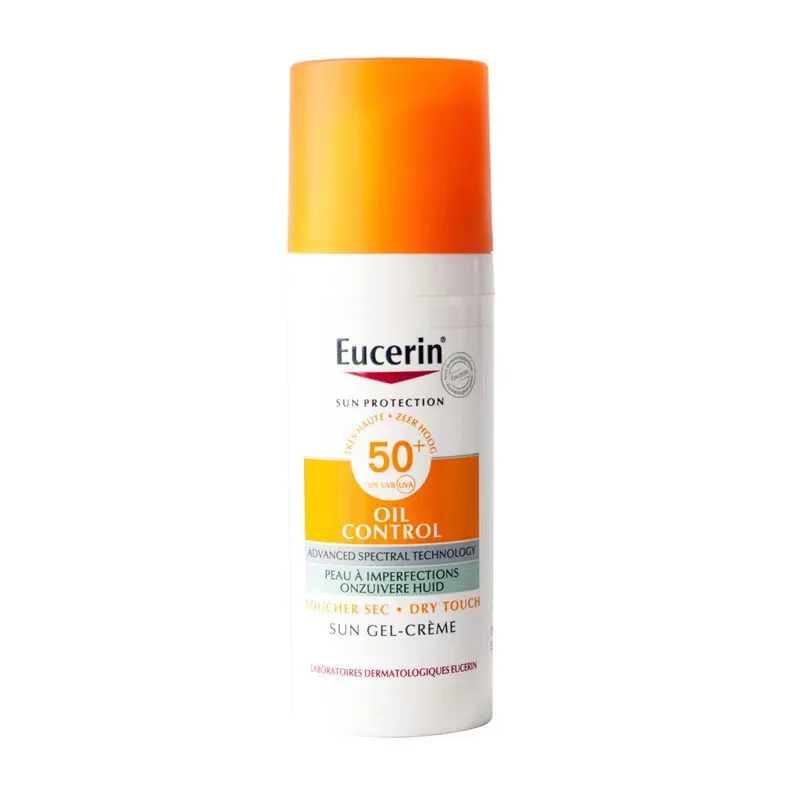 EUCERIN sunscreen oil control refreshing not stuffy acne facial sunscreen lotion sunscreen SPF5050ml