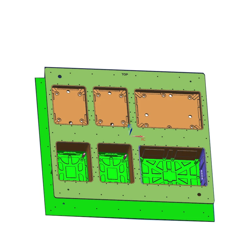 Light weight Eps Foam Mould Concrete Block Mold Eps Fish Box Injection Mold With Hole On Bottom