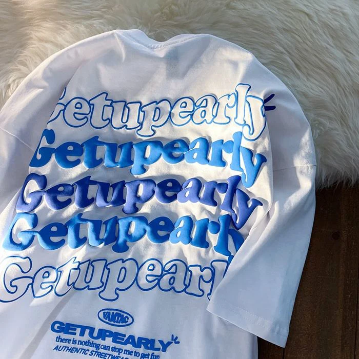 2022 new cool cold heavy thick tee shirt premium puff printing t shirt tee shirts with designs