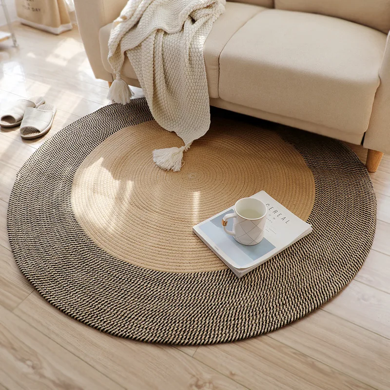 2022 nordic handmade floor area jute rug carpets and rugs mat luxury home decorative teppich tapis tappeto for living room