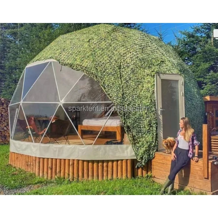 China Cheap Dubai Luxury Glamping Safari PVC Dome Tents for Camping