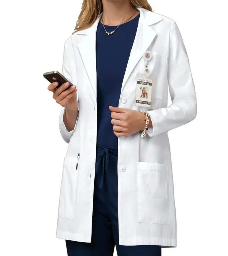 Medical Clothing 100% Cotton or Polyester Cotton  Fabric Lab Coat Doctor Lab Coat