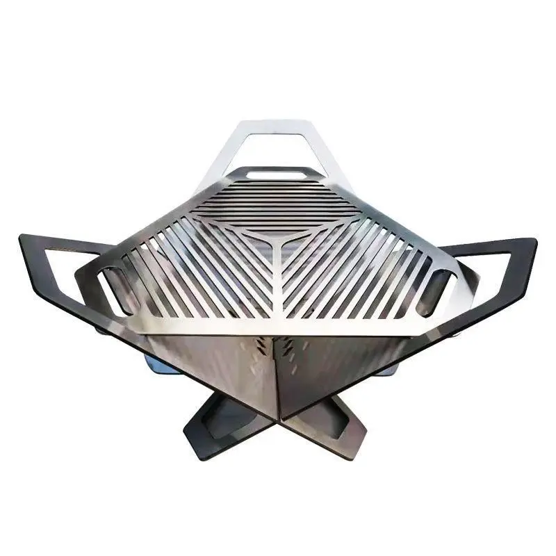 Stainless Steel New Style Folding Portable Fire Pit Bbq Grills Cooking Barbecue Grill