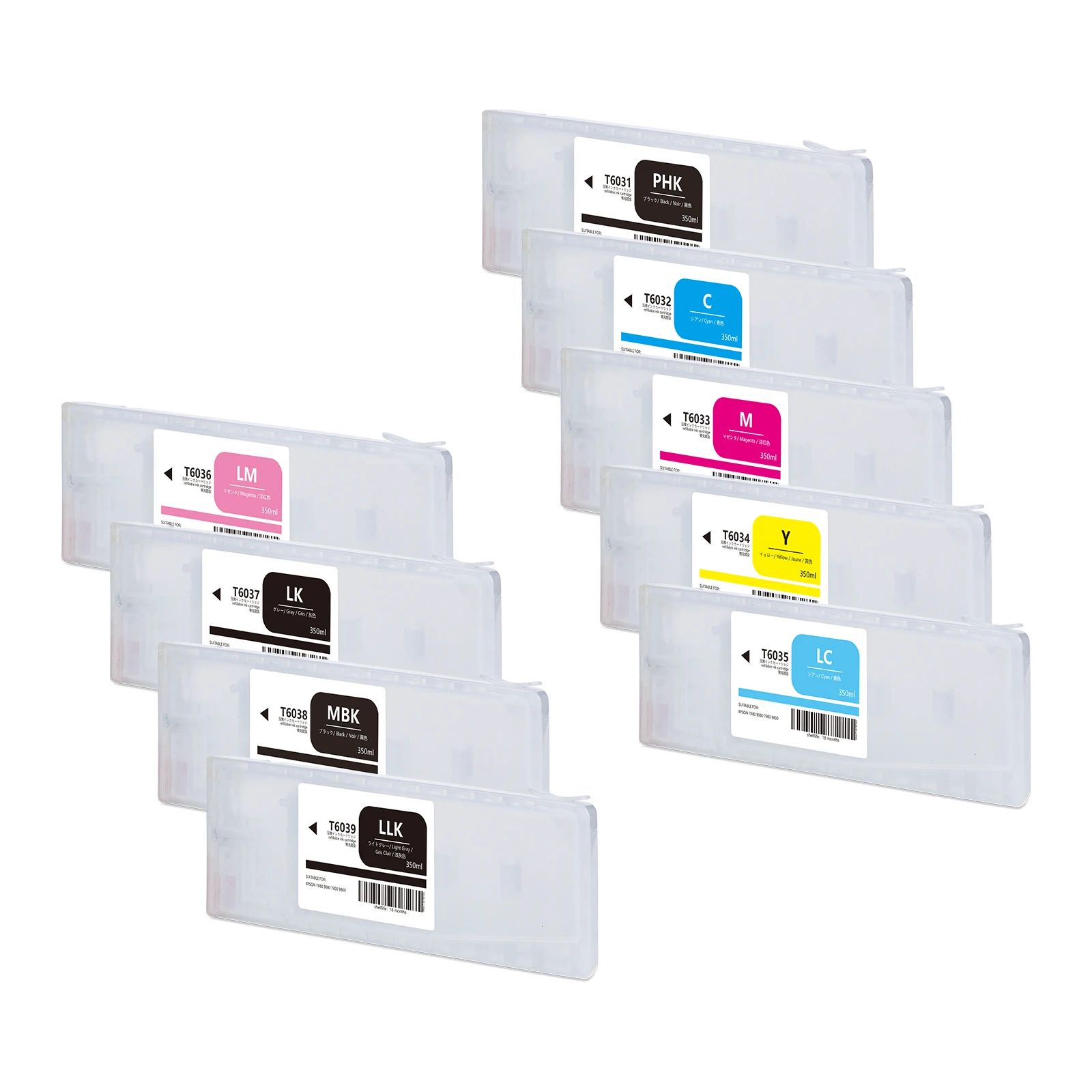 350ml refill ink cartridge Stylus Pro 7400 9400 7450 9450 7800 9800 7880 9880 for EPSON Stylus Pro printers