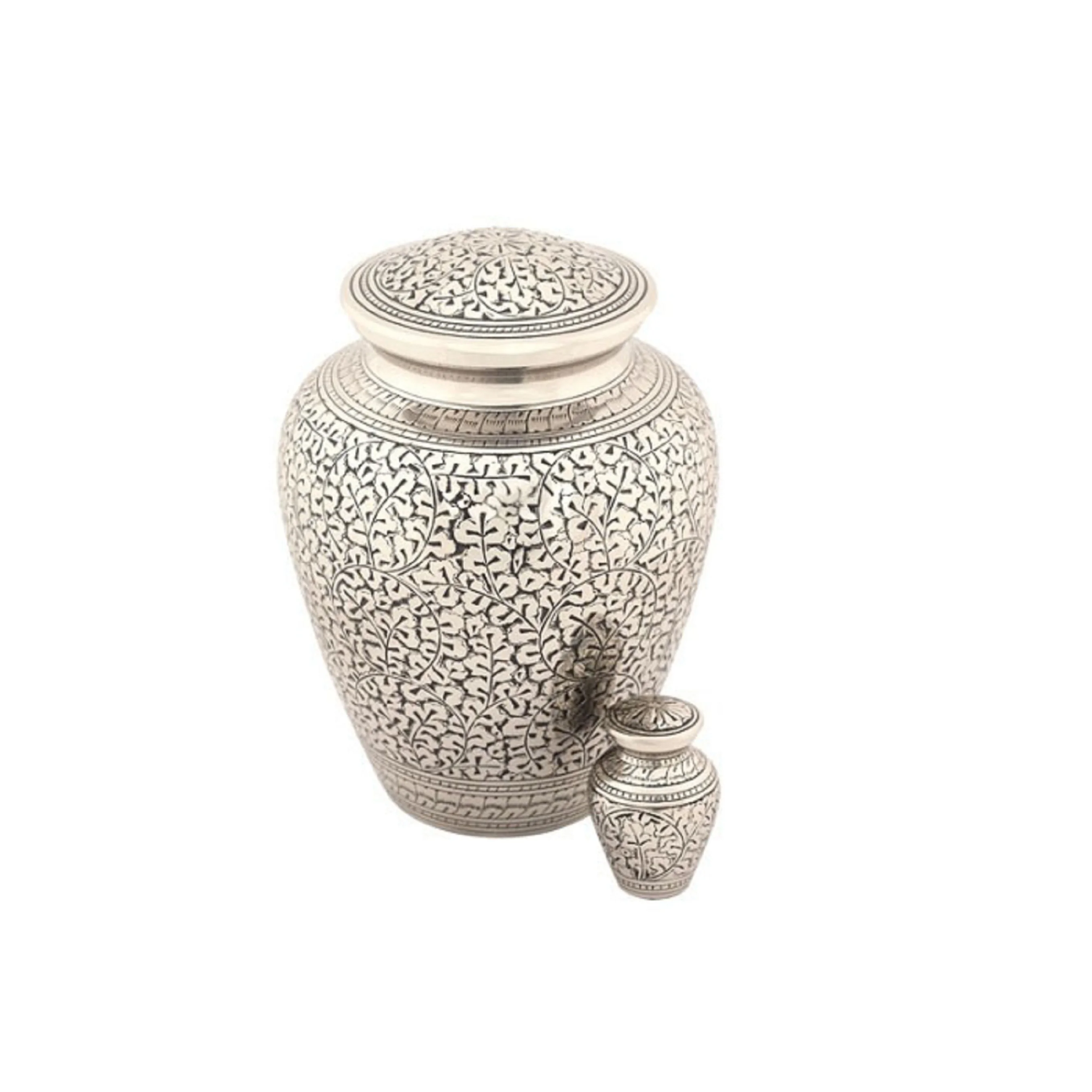 Superfine and Luxurious Quality Metallic Cremation Urns and Keepsakes Solid Funeral Memorable Ashes Urns for Burial Services