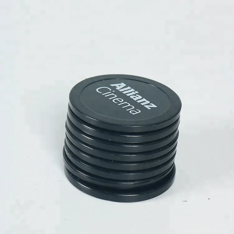 In Stock 50Mm Plastic Trading Custom Drink Round Carrom Acrylic Coin