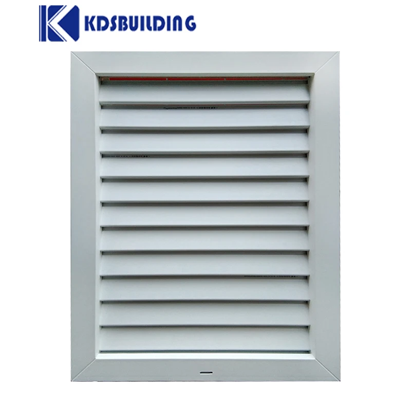 KDSBuilding Pvc Clear Glass Tilt And Turn Blind Upvc Window  Small Louver With NFRC Certificate For Offices