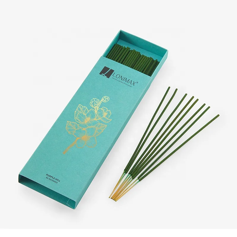 Custom High Quality Drawer Box Scented Smokeless Incense Refill Pack With 80 Sticks