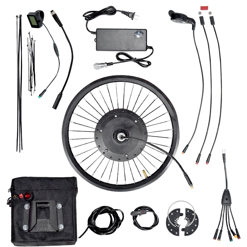 New designing 250w 500w  folding motor kit with battery 1000w electric motor